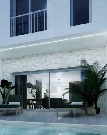 Proyectos vivienda unifamiliar entre medianeras con piscina